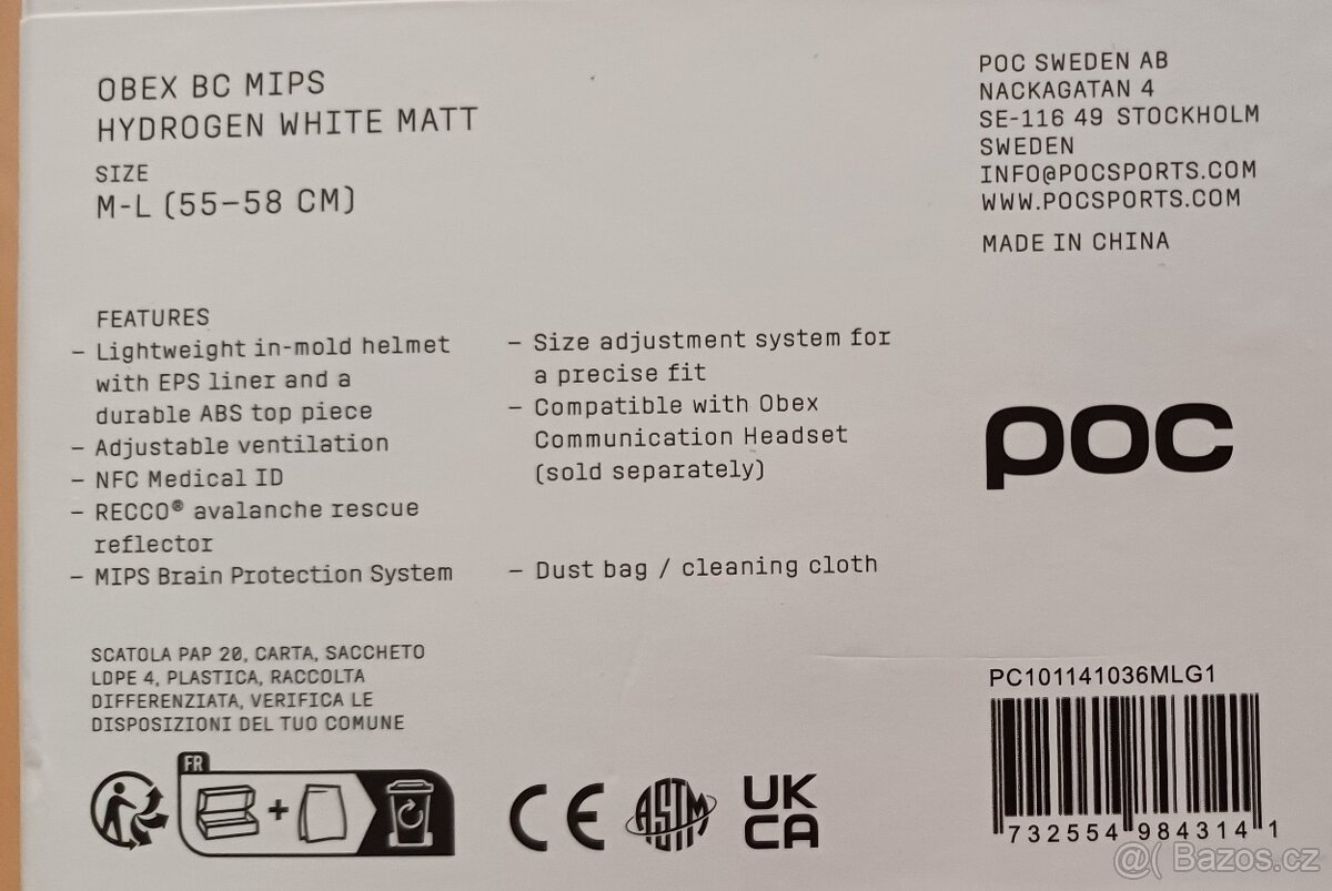 Lyžařská helma POC OBEX MIPS vel M/L - 4