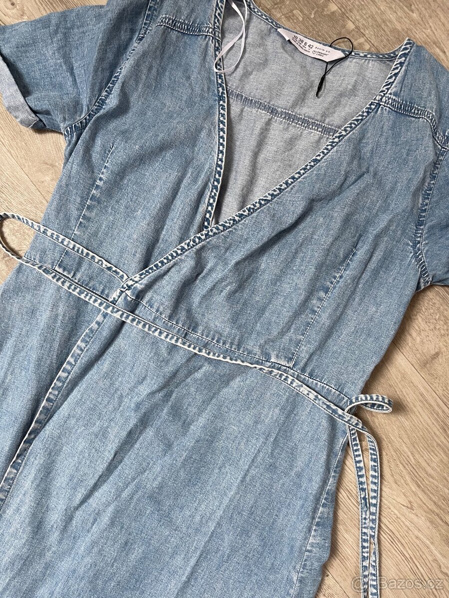 Riflové šaty vel. S - 4