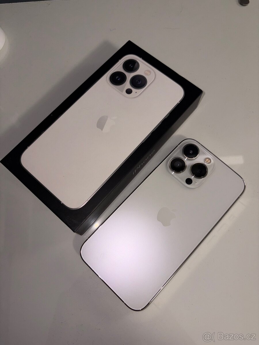Apple iPhone 13 Pro 128 GB Silver / stříbrná / bílá - 4