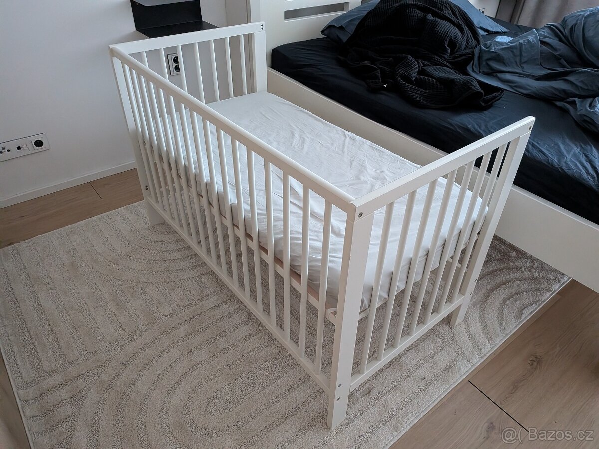 Dětská postýlka IKEA GULLIVER, bílá - 4