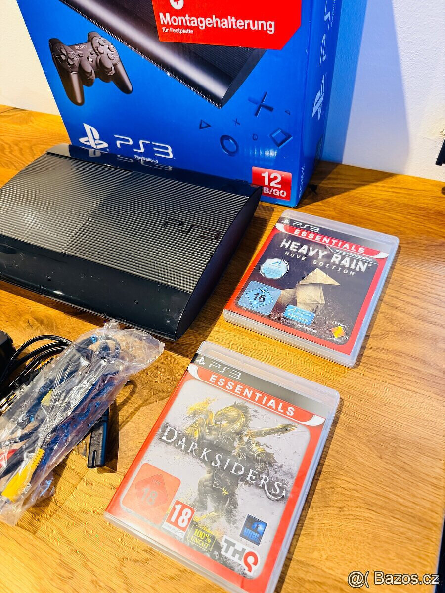 Sony PS3 Super Slim 500GB + hry – TOP stav - 4