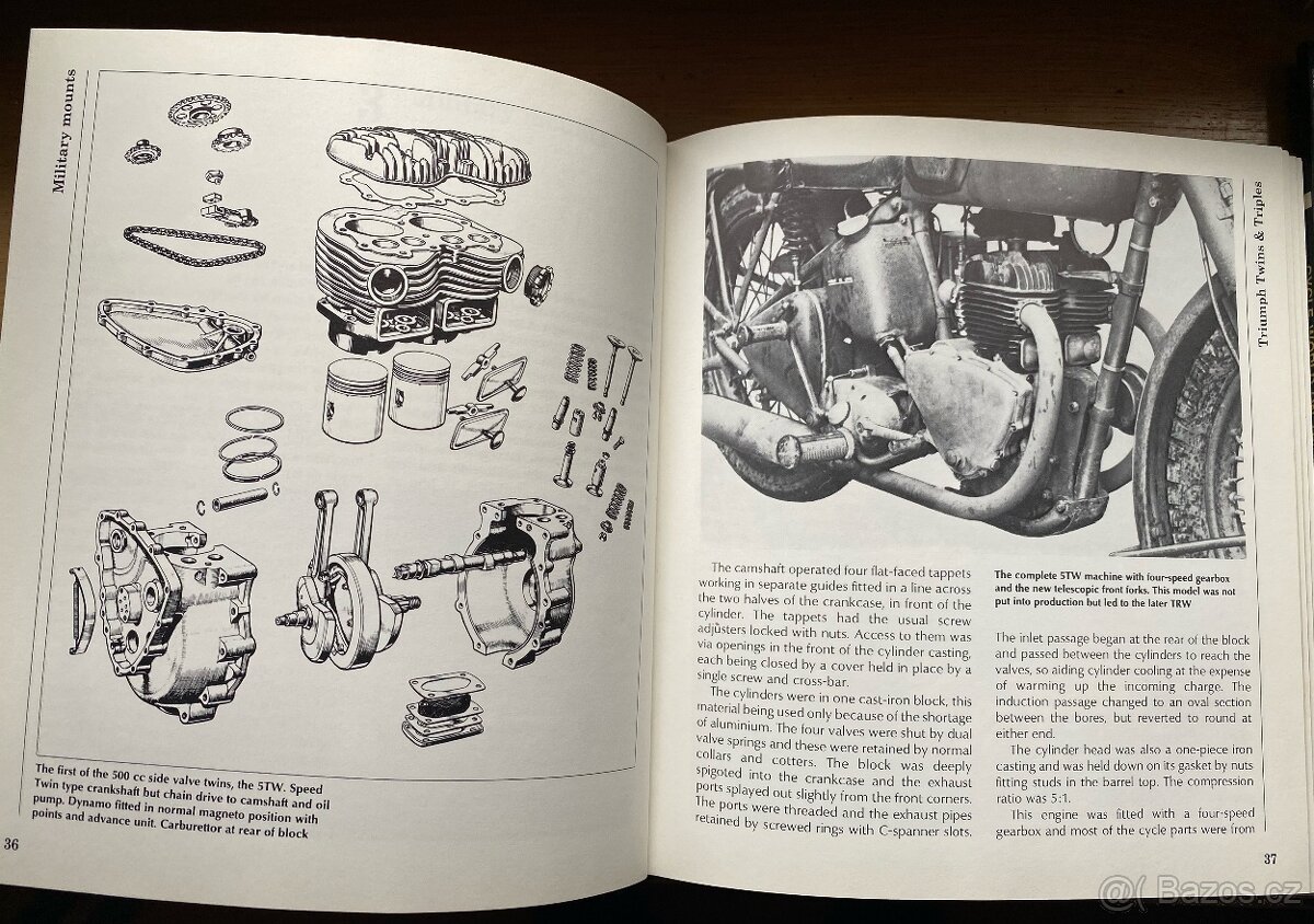 Triumph dvouválce a tříválce Kniha Roy Bacon - 4