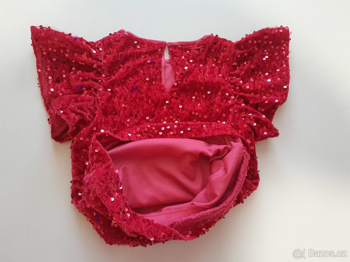 Dívčí slavnostní tričko s flitry - 4