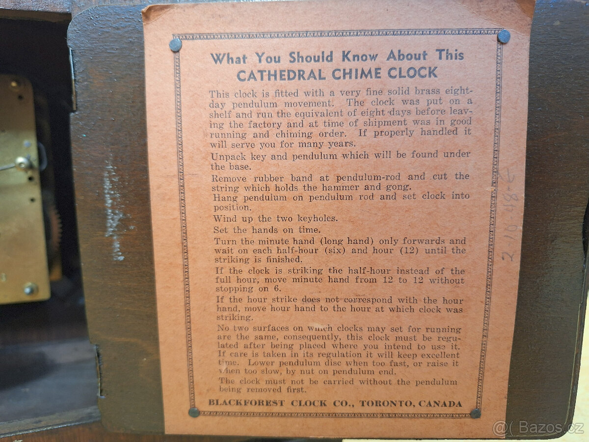 Krbové / stolní bicí hodiny - 4