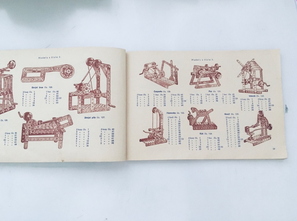 RETRO stavebnice MERKUR 2 sady + návod - 4