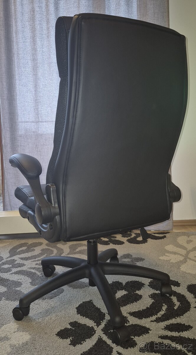 Kancelářská židle, koženka, - 4