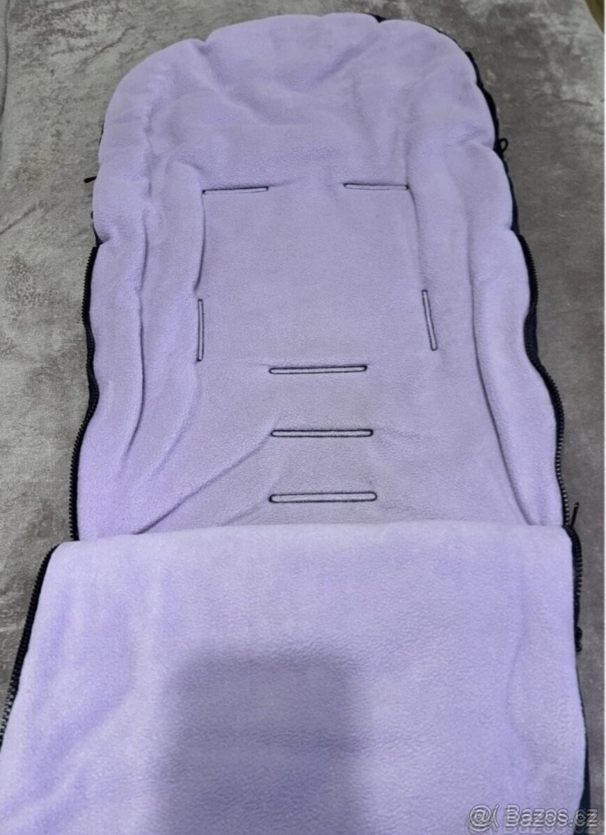 Zimní fusak emitex kombi (černá-lila) - 4