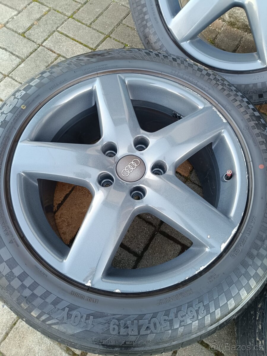 ALU 5x130 r19 Q7, VW, PORSCHE + PNEU - 4