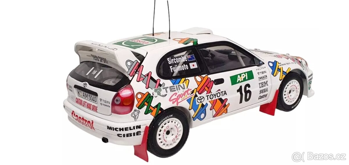 Toyota corolla wrc 1:18 Autoart rally Fujimoto, otviraci - 4