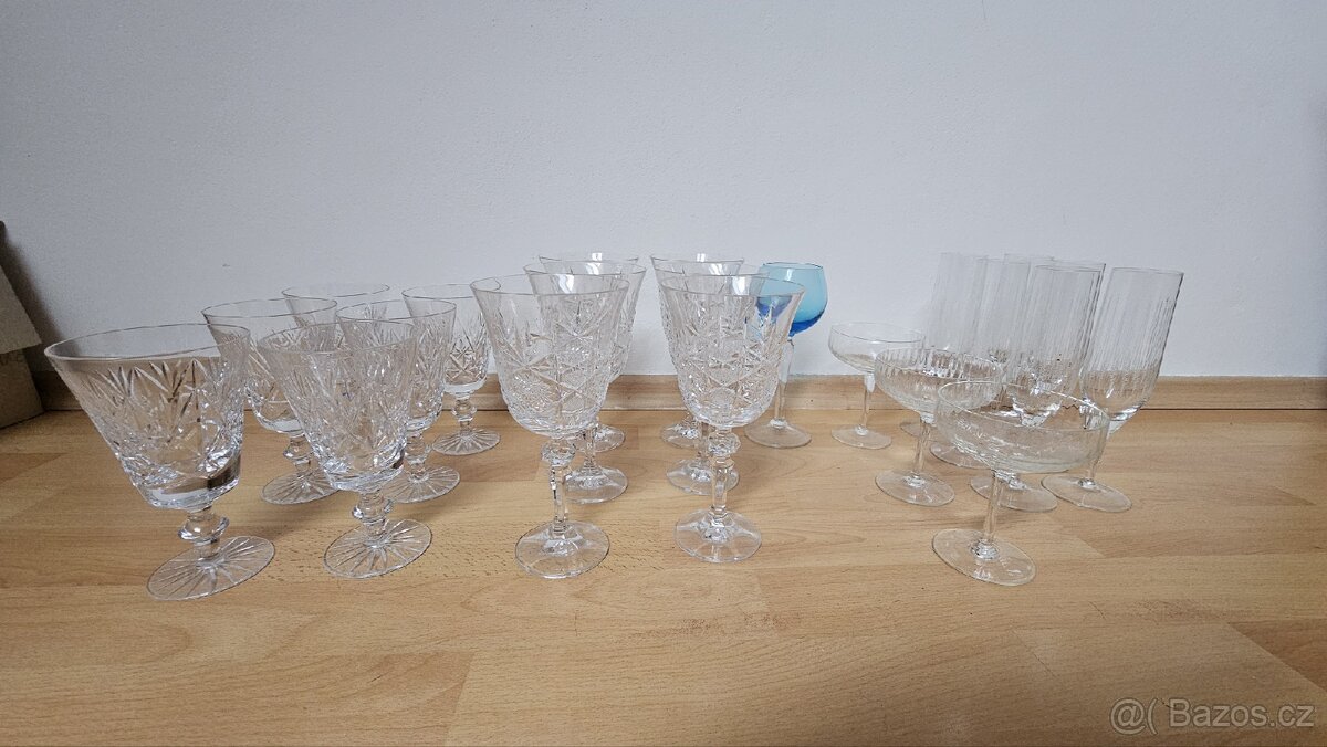 Velký set retro skla a keramiky - 4