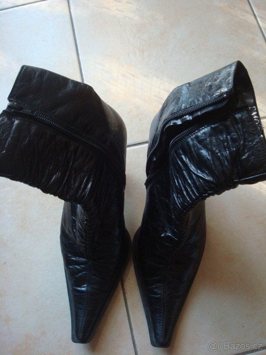 Kozačky černé zateplené velikost 38 - 4