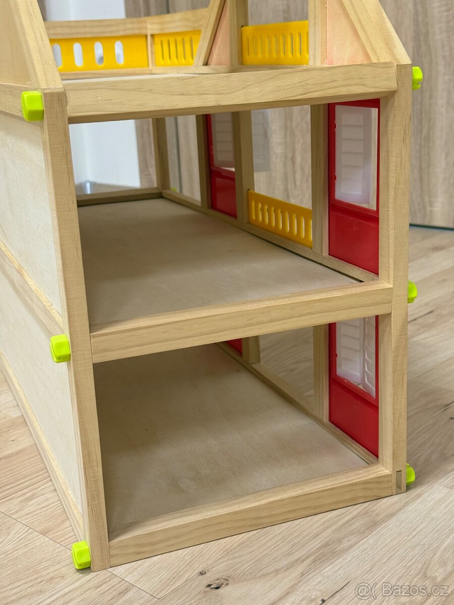 Dřevěný hrací domeček 55 cm - 4