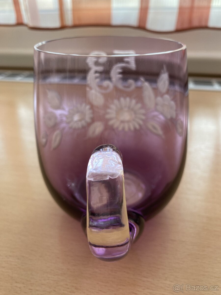 Broušené sklo, hrnek 53 - 4