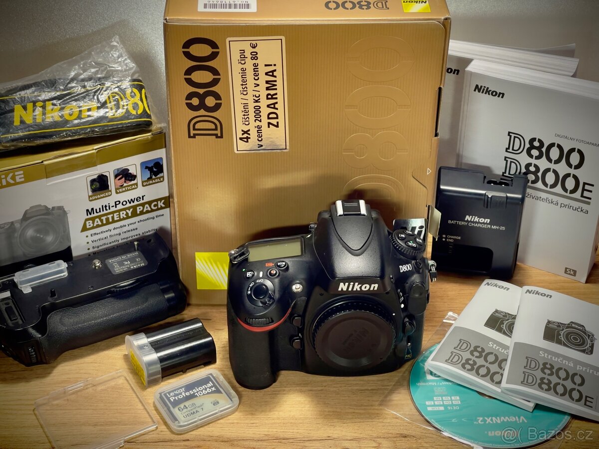 Nikon D800 – profesionální full-frame zrcadlovka, top stav - 4