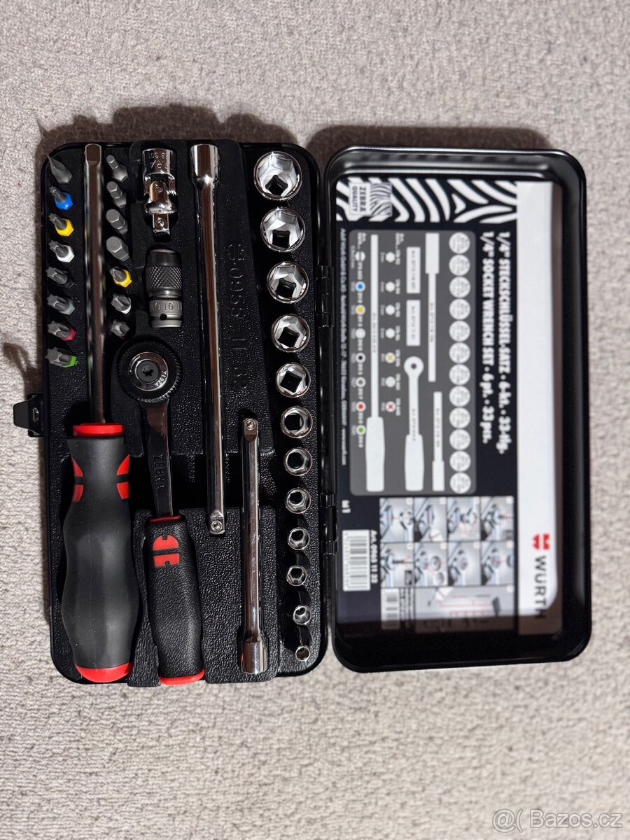 Würth 33dílná sada nářadí s ráčnou 1/4" - 4