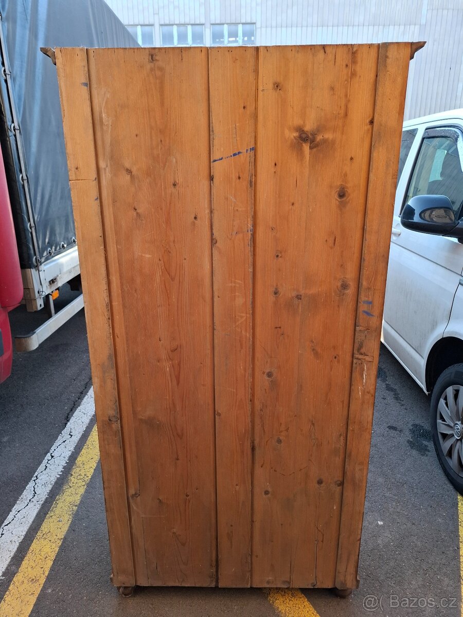 Starožitná dřevěná vitrína - skleník - 4