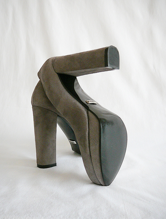 Semišové lodičky 36 Buffalo London - 4