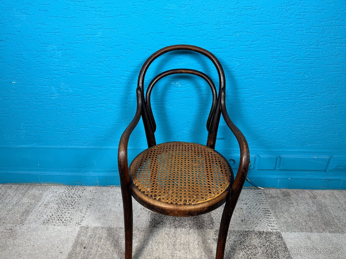 Dětské křeslo Thonet starožitné - 4