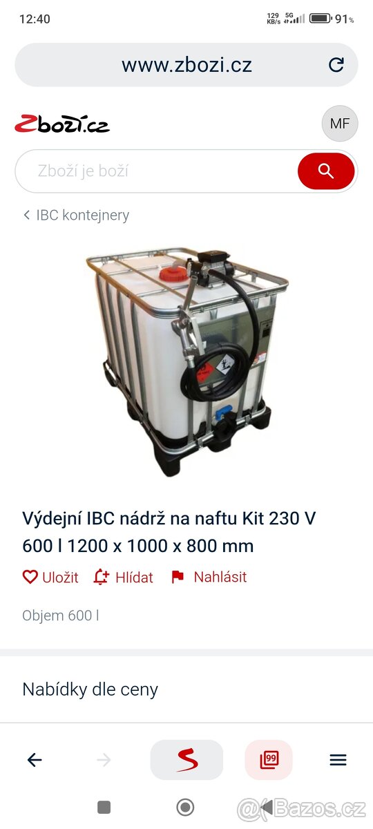 výdejní nádrž na naftu 1000l - 4