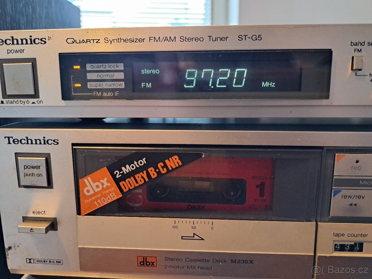 Zes. + tape deck Technics - plně funkční i jednotlivě - 4