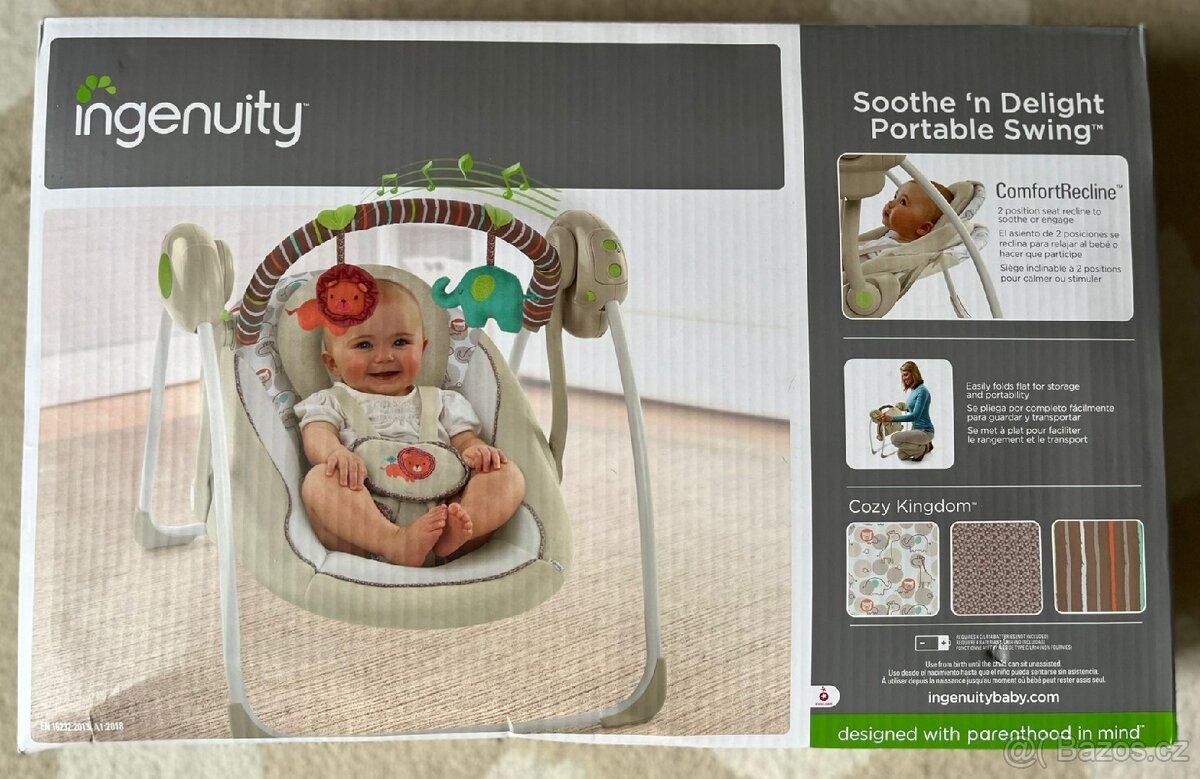 Ingenuity Soothe ‘n Delight Portable Swing – dětská houpačka - 4