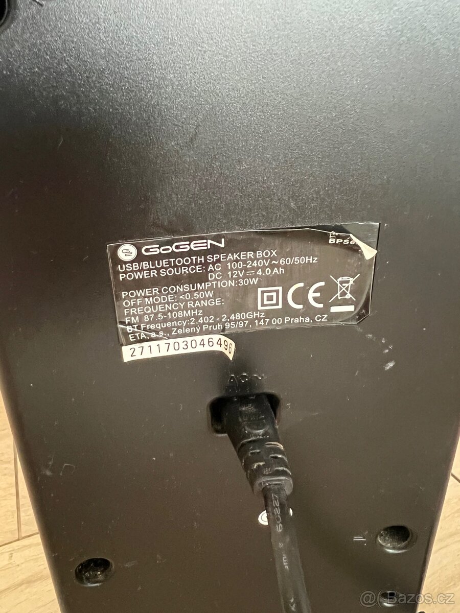 GoGEN BPS626 – výkonné Bluetooth reproduktory - 2 kusy - 4