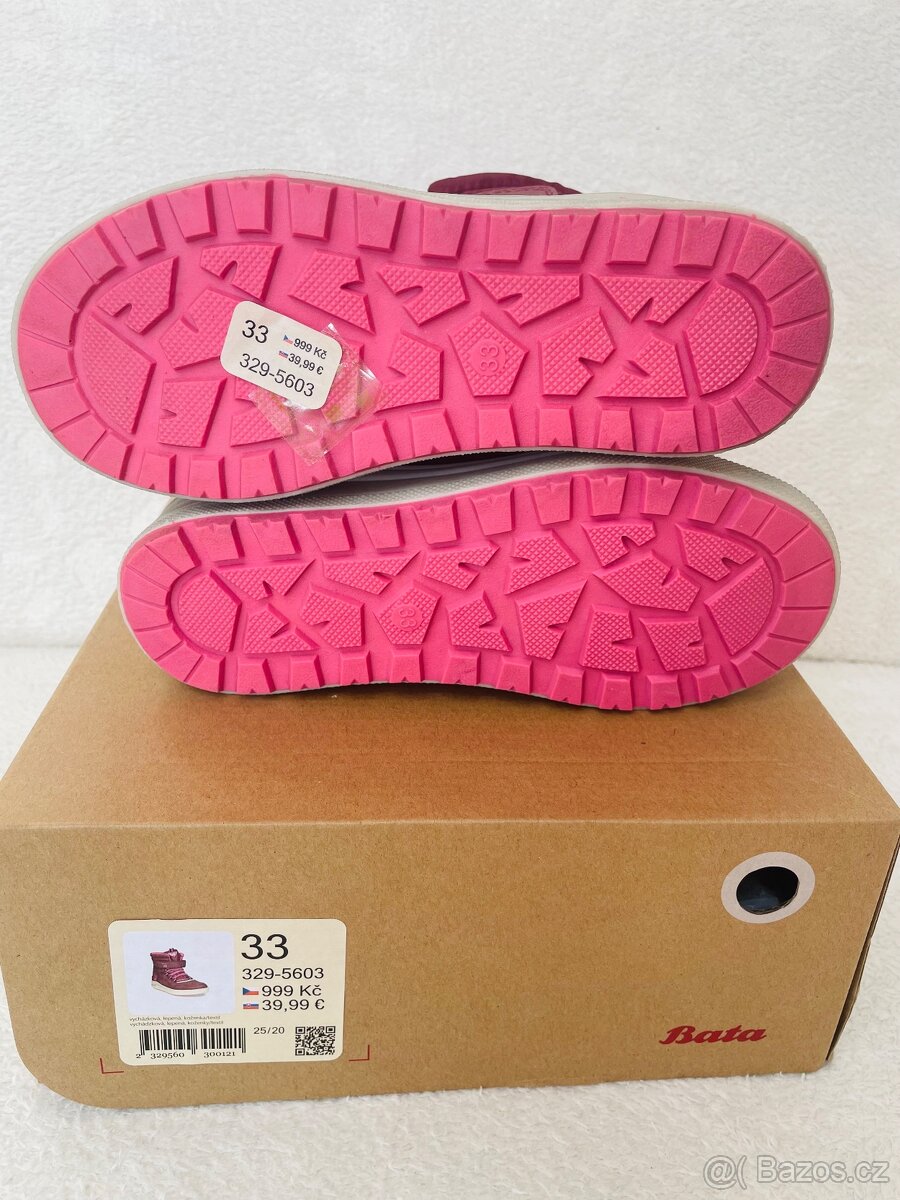 Zimní boty dívčí - Baťa - NOVÉ - 4