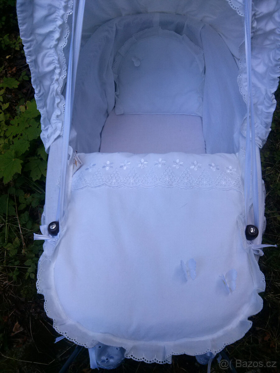 PROUTĚNY KOČAREK S MADEIR. KRAJKOU+ PANENKA ARIES NATAL 33cm - 4