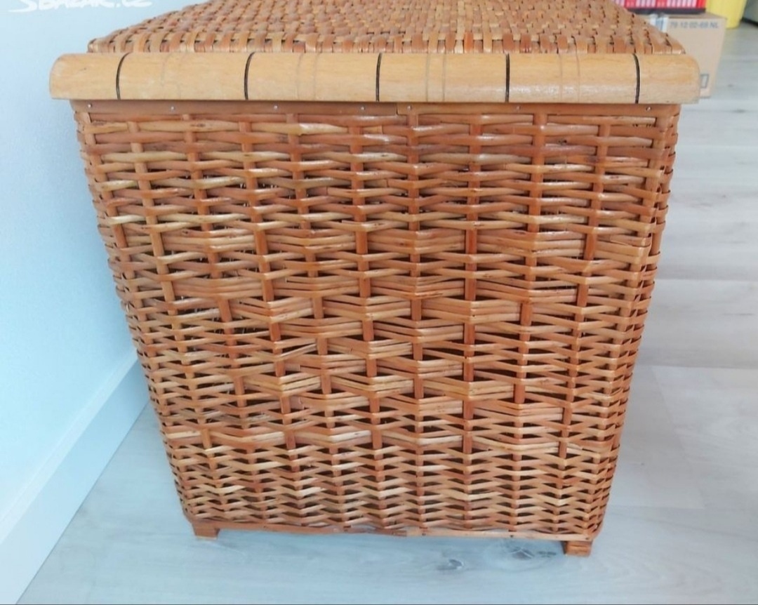 Proutěný koš XXL 63x42x38 cm - 4