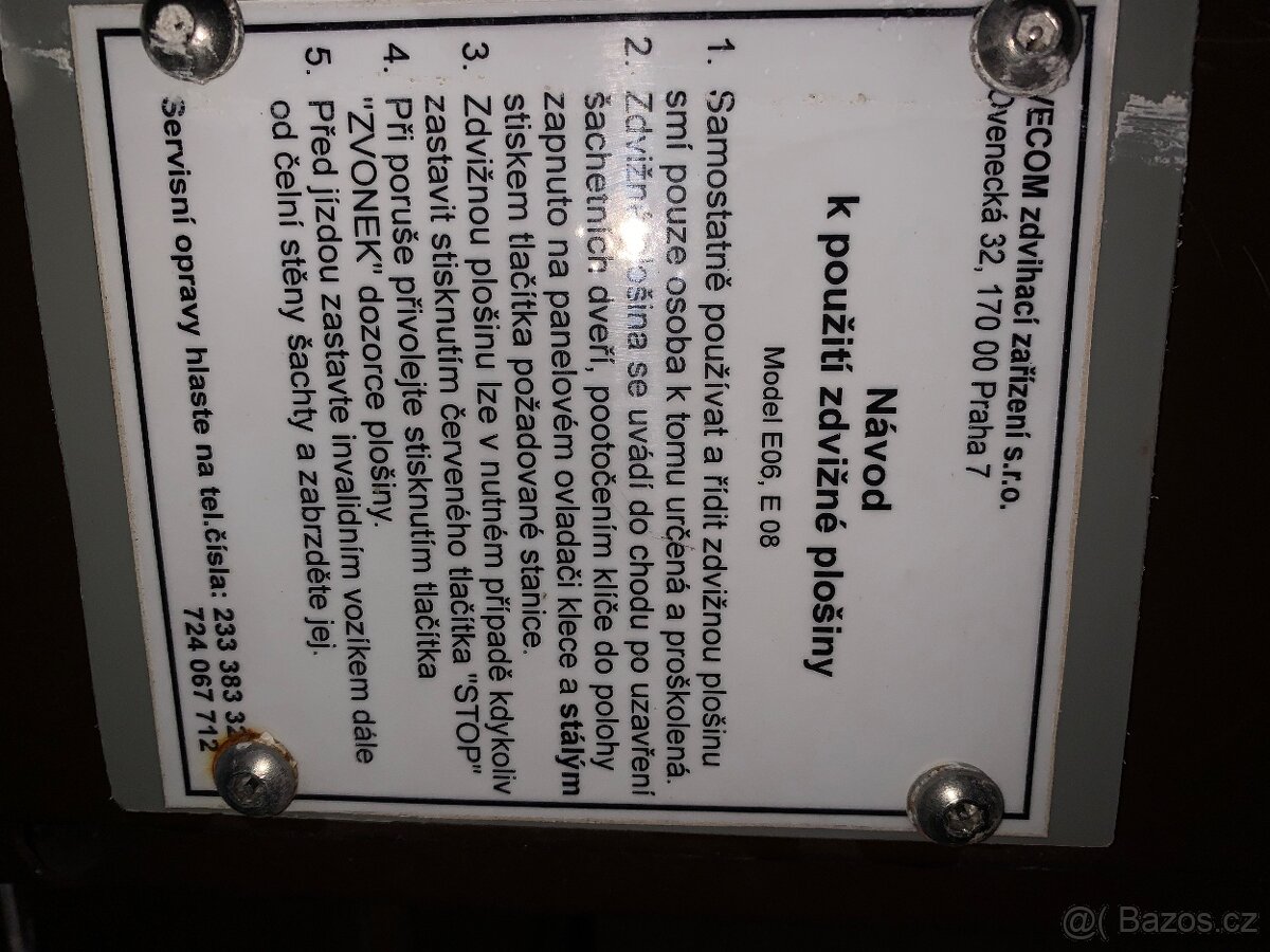 Výtah, plošina, invalidní, Vecom - 4