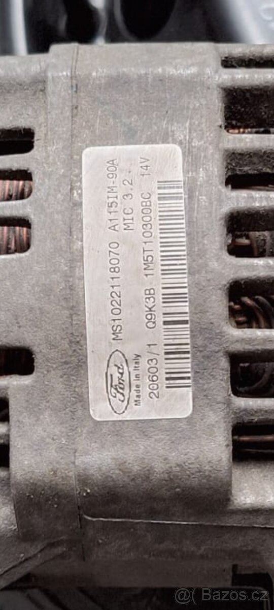 Alternátor Ford Focus Mk1 1.8 TDDi / TDCi – 14V 90A - 4