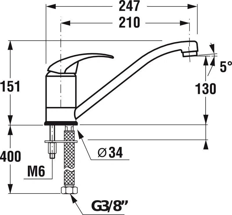 Nová dřezová baterie Jika Lyra - 4