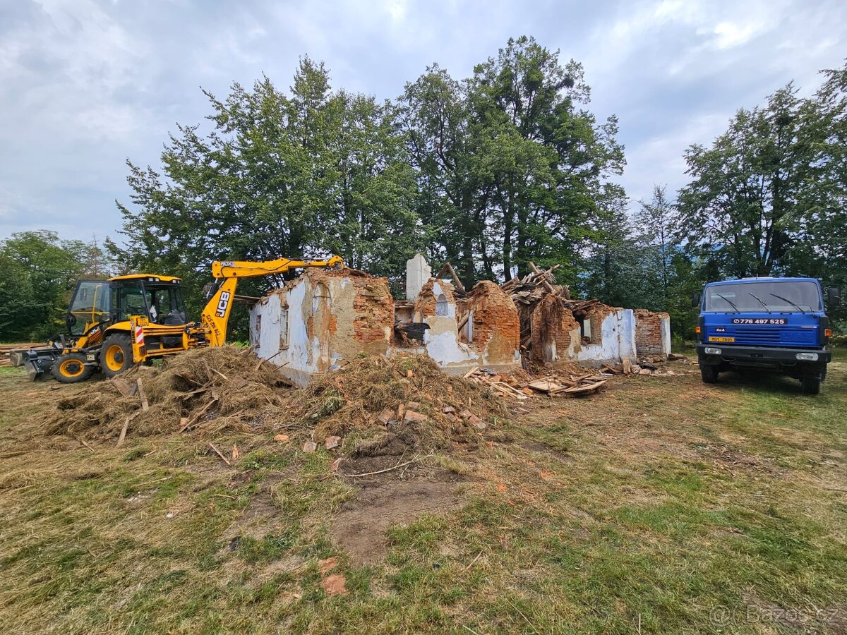 Práce s bagrem +sklápěč 4x4 - 4