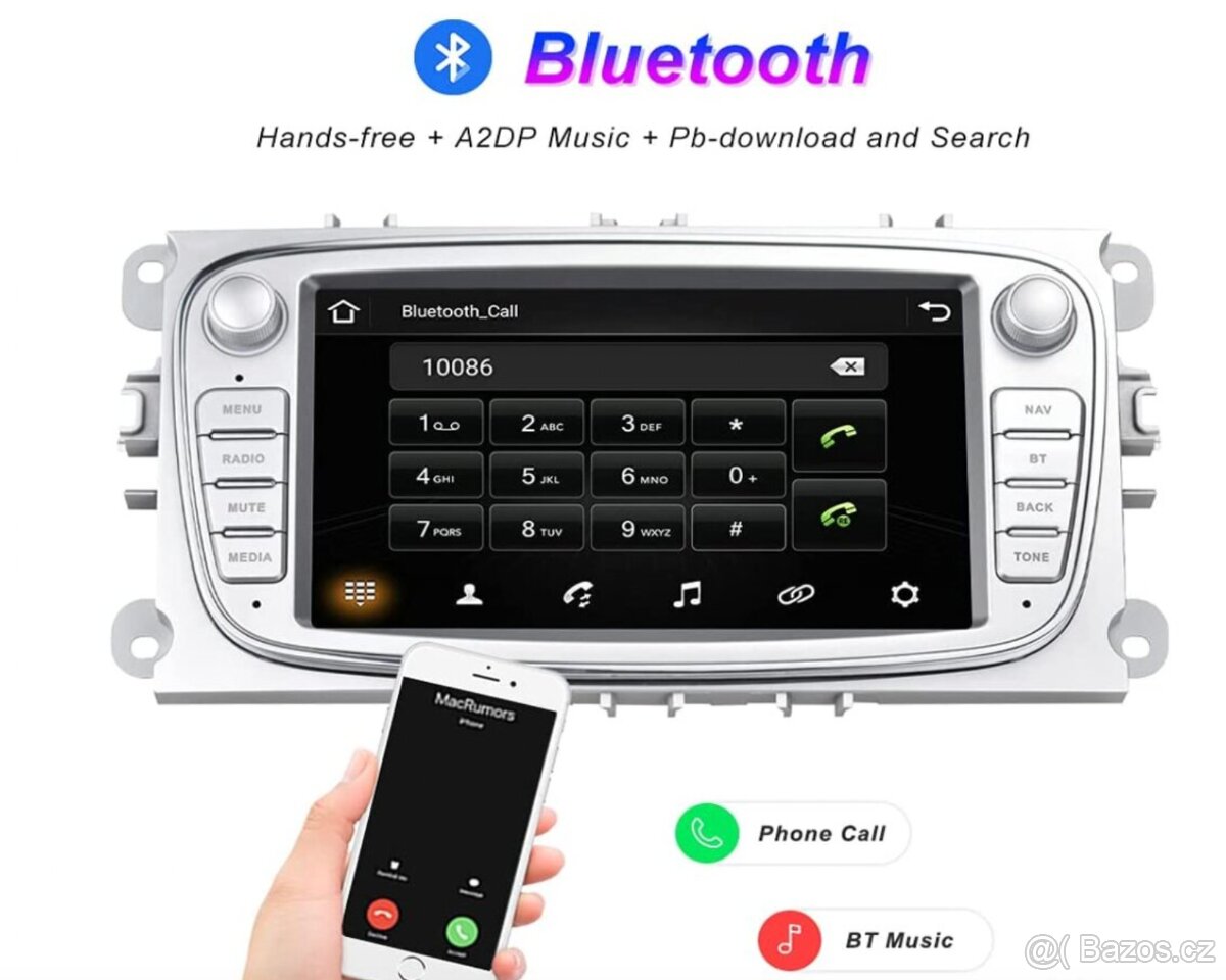 2GB RAM Autorádio Ford Focus Mondeo Android GPS Bluetooth - 4