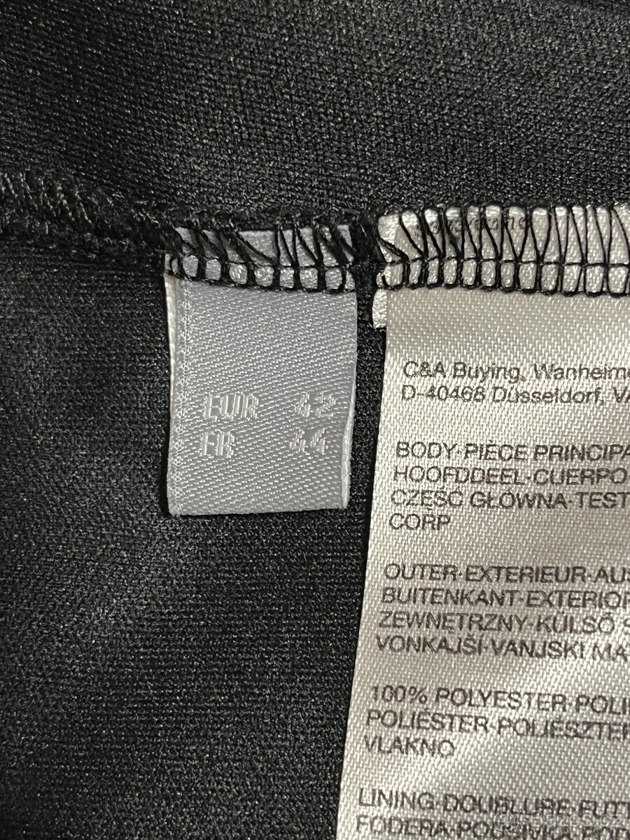 Černé šaty (párty, malé černé) - C&A, Camaieu - 4