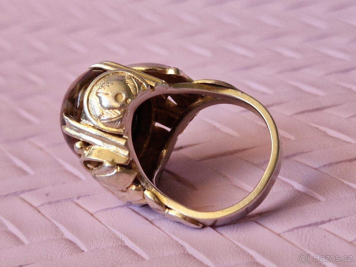 ⭐ KRÁSNÝ MASIVNÍ STŘÍBRNÝ PRSTEN 925/1000 ⭐ - 4