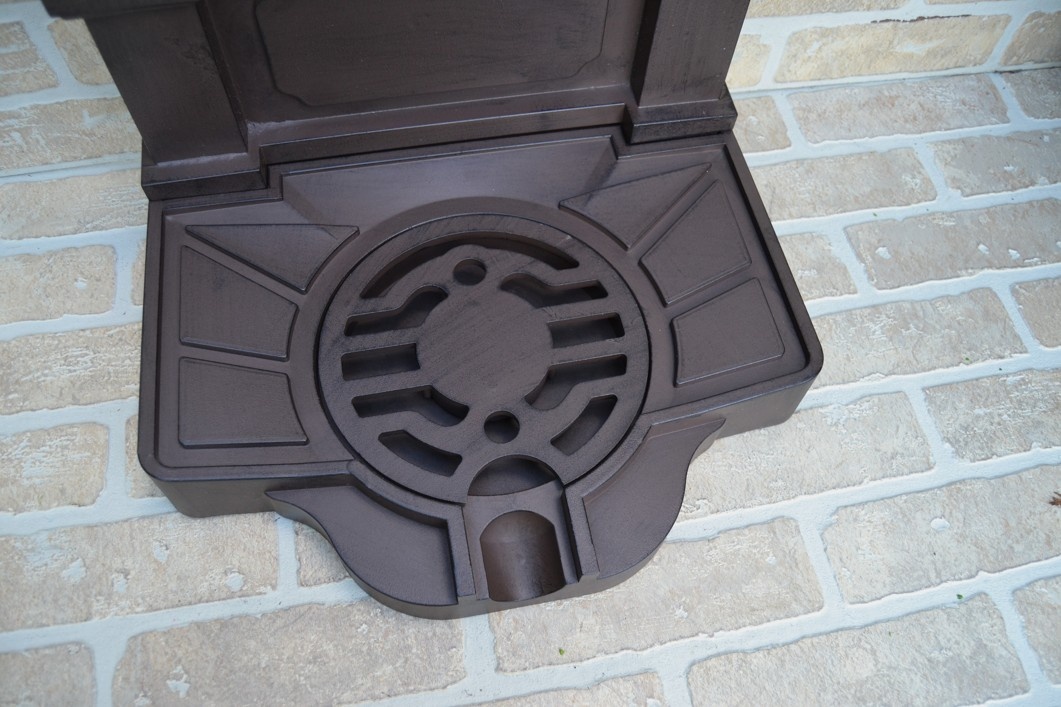 Zahradní kovová výlevka - kašna 82 cm - hnědá AKCE - 4