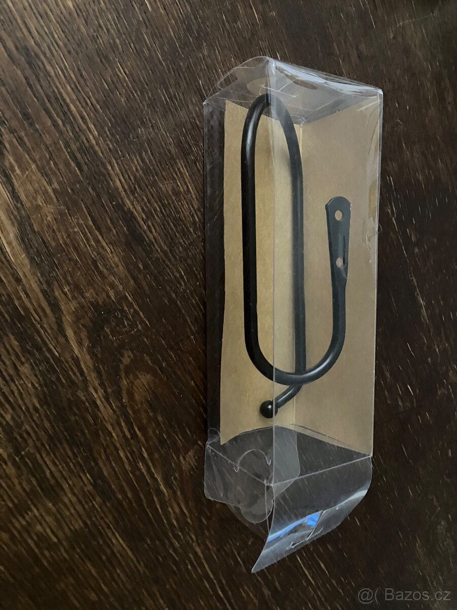 Nový kovový černý držák na toaletní papír JYSK - 4