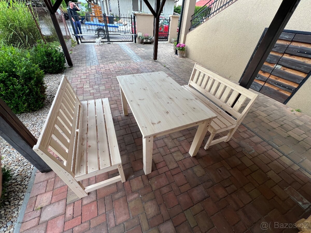 Zahradní set z masivu - 4