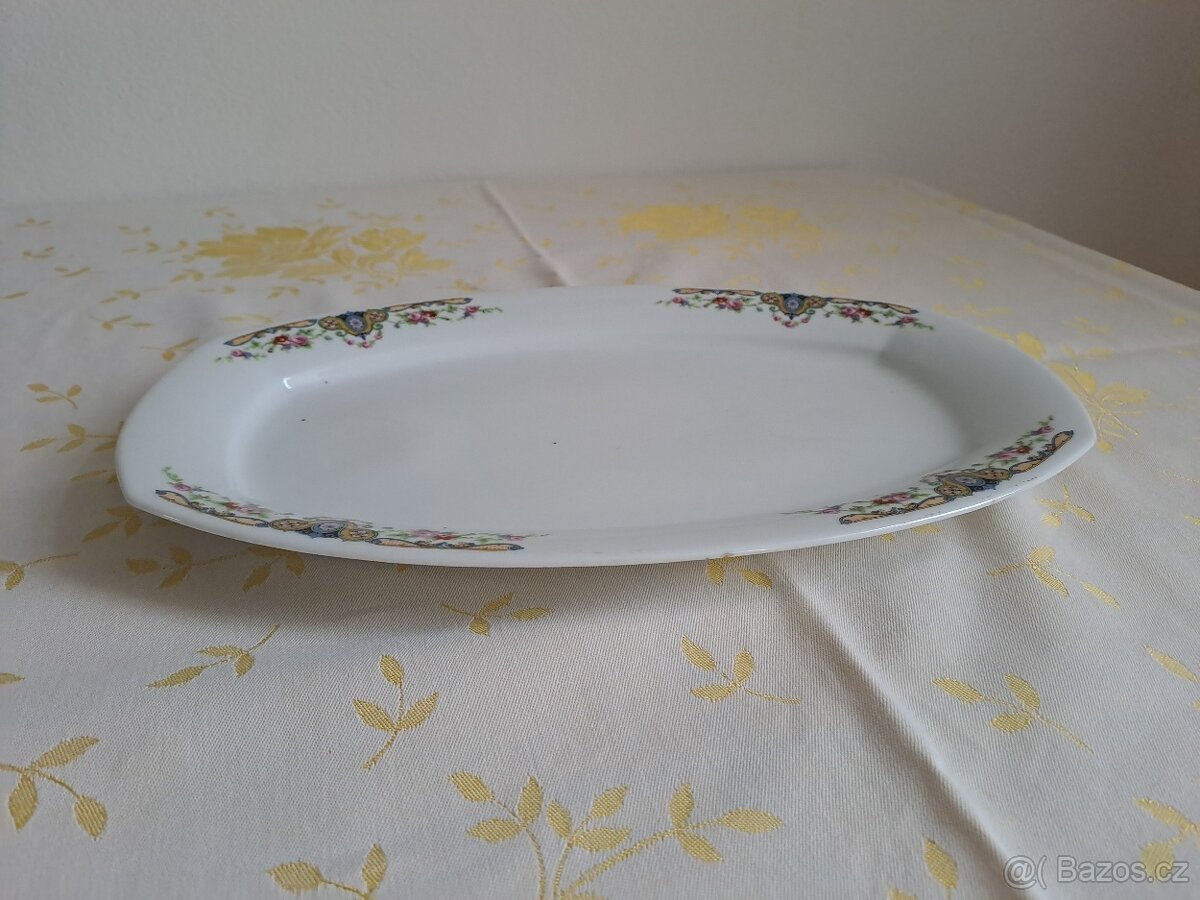 starý porcelánový tác - 4