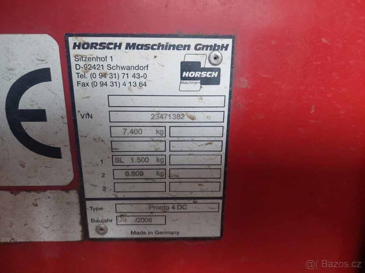 Prodám sečku Horsch Pronto 4 DC - 4