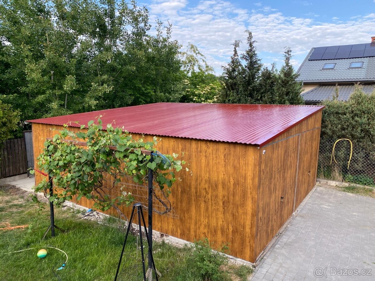 Plechová garáž 6x5m - 4