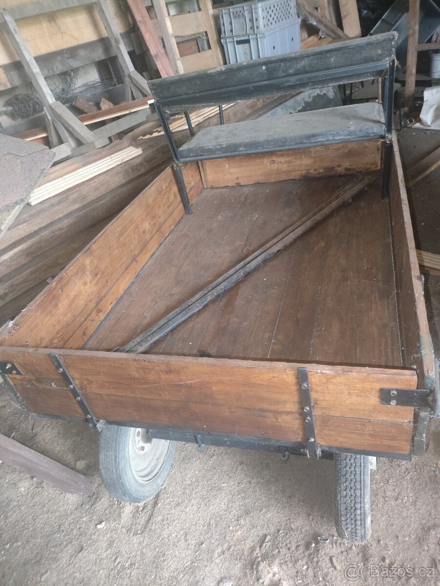 Dřevěný kočár pro koně - 4