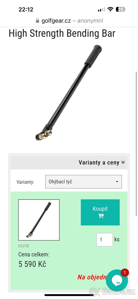 Nářadí na Fitting golfových holí - 4