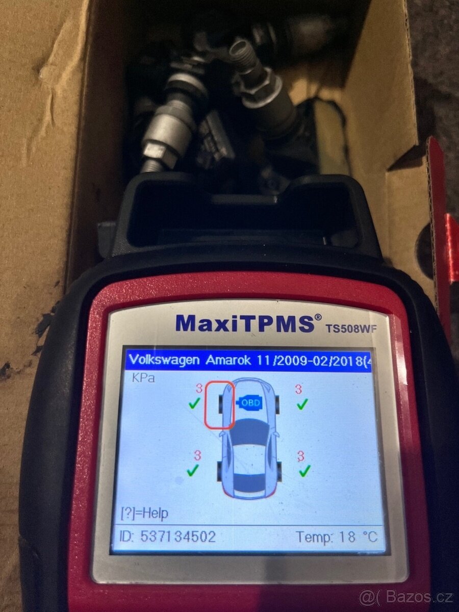 Senzory tlaku - TPMS - originál - 433Mhz - OTESTOVANÉ
