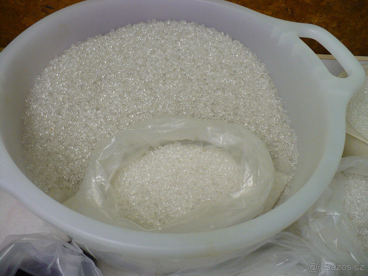 Retro skleněné korálky, Jablonecká bižuterie..,, - 4