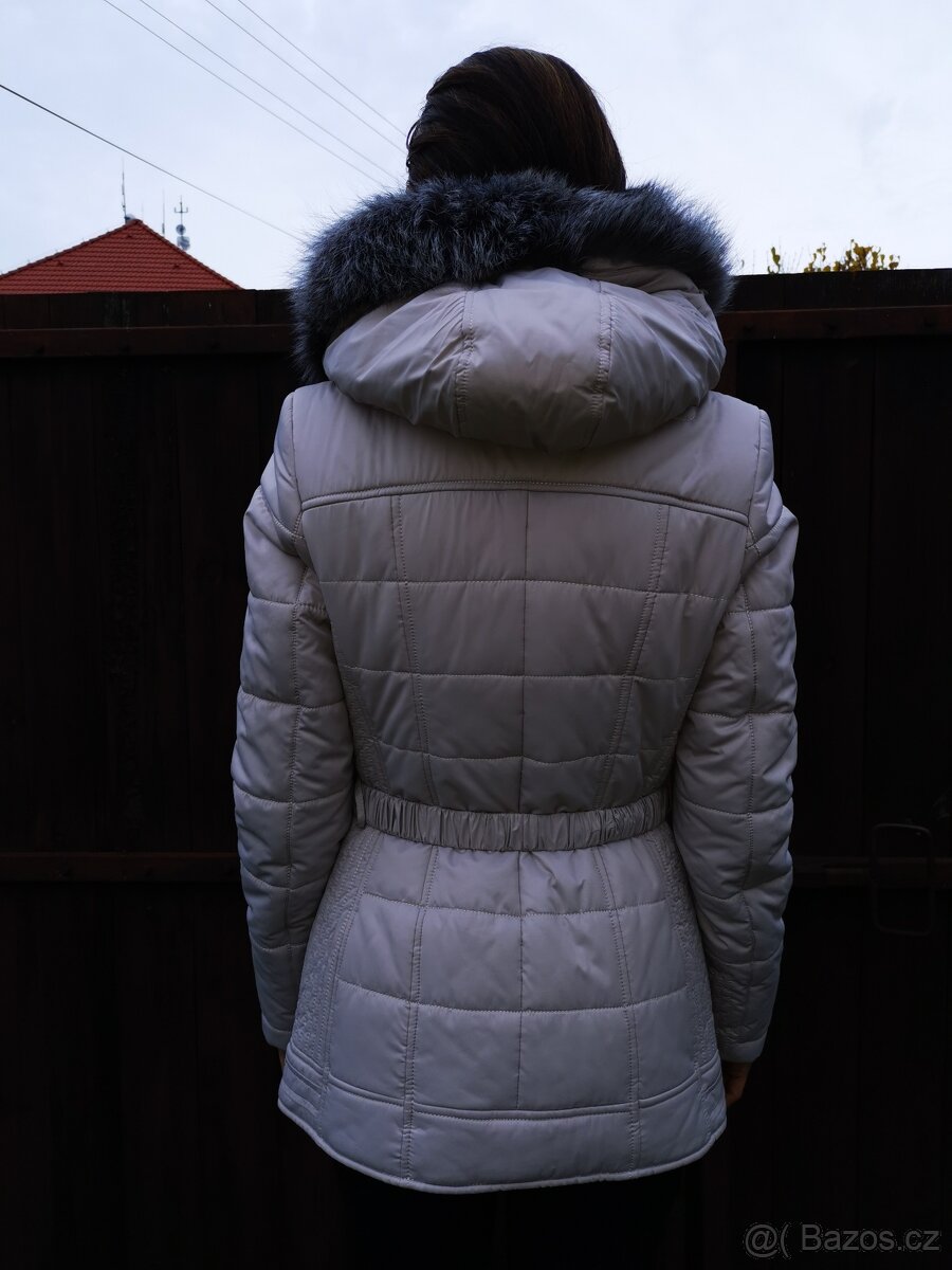 Luxusní bunda KARA s liškou,vel.S - 4