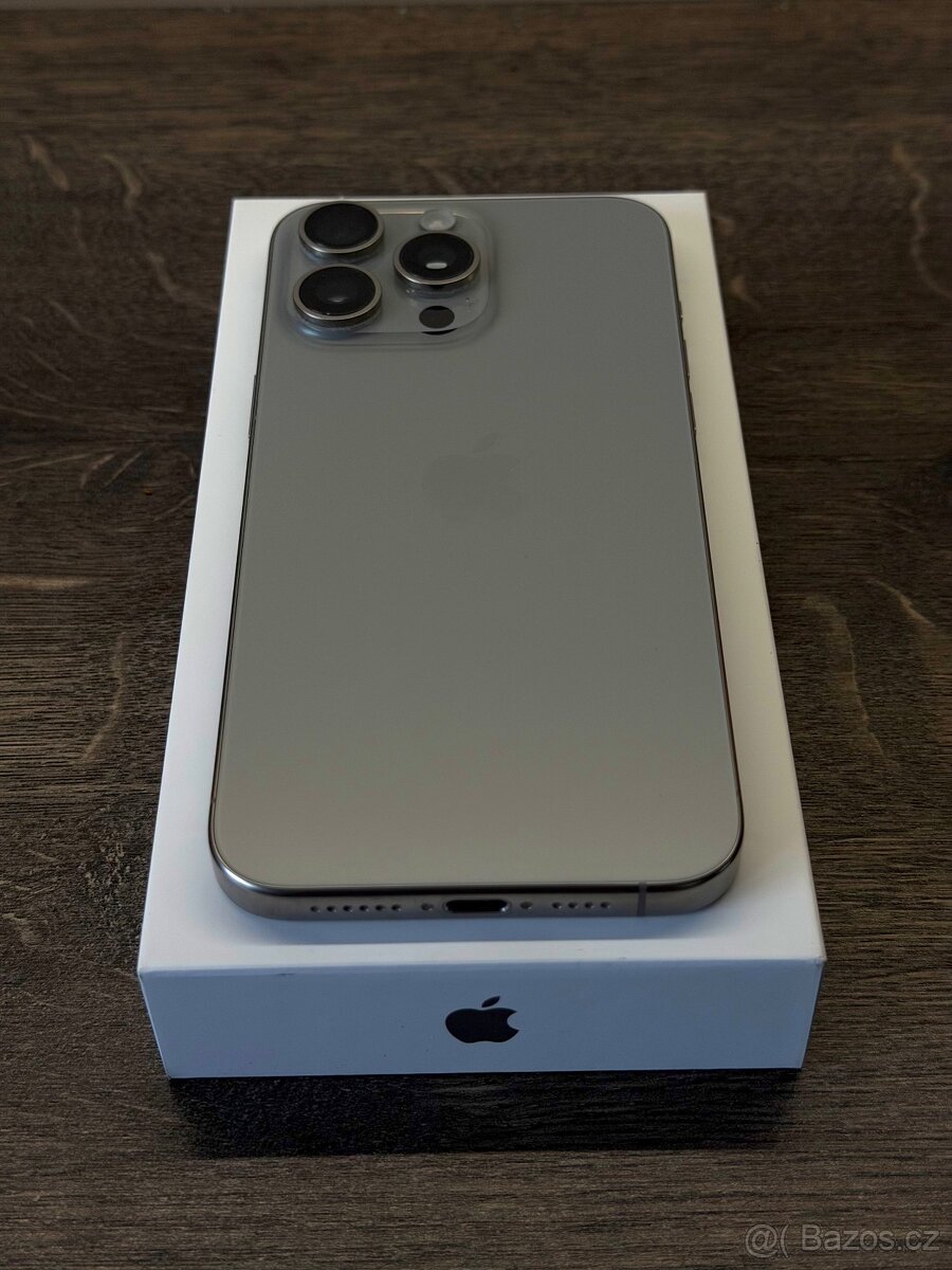 IPhone 15 pro max 256gb přírodní Titan v záruce - 4