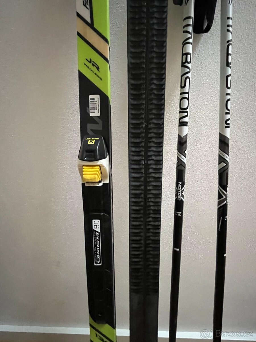 Prodám dětský běžkařský set: běžky, hole a boty. - 4