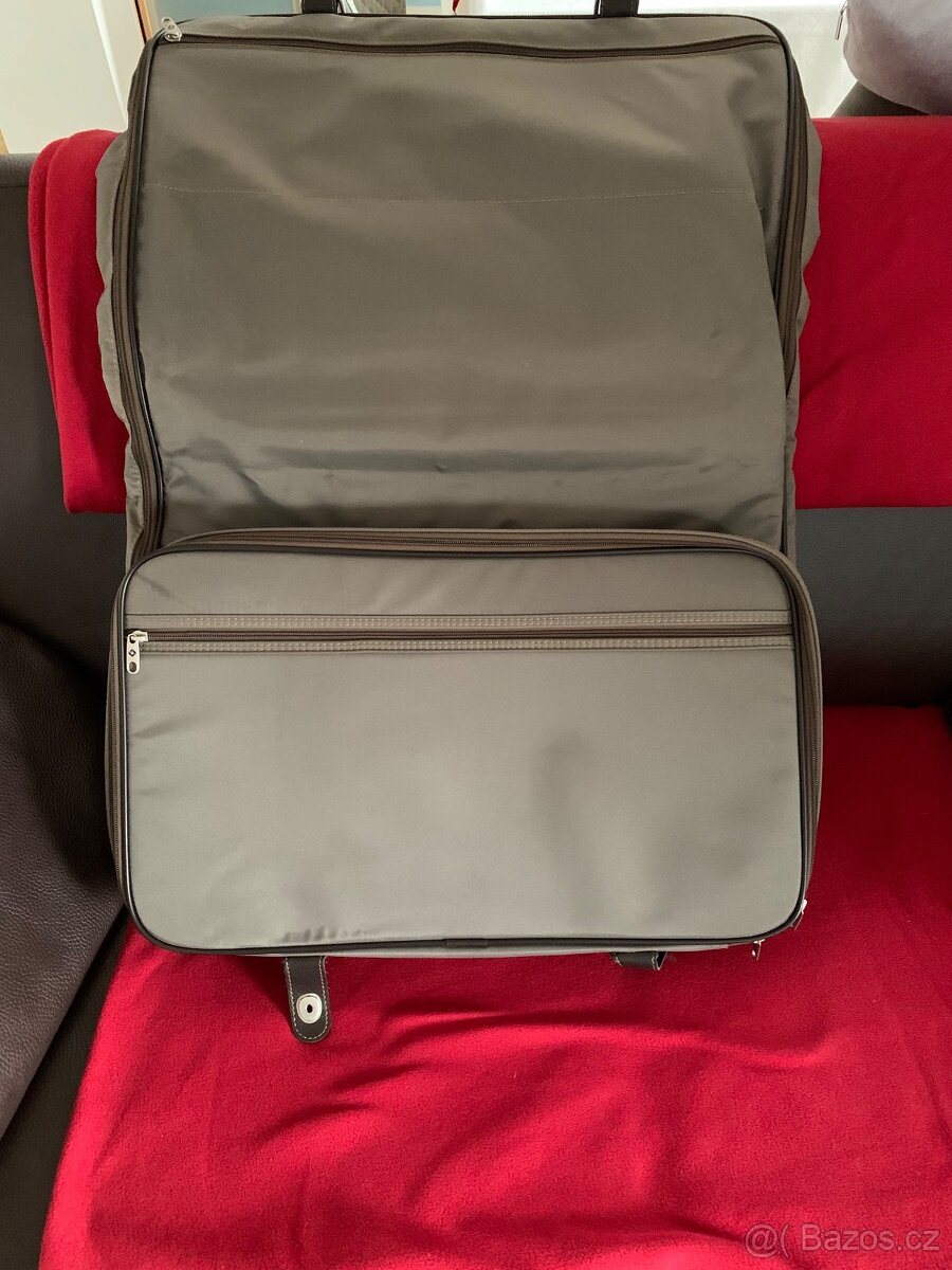 Cestovní taška, značky Samsonite, Barva tmavě hnědá a khaki - 4